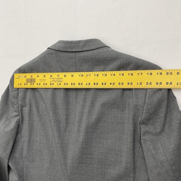 Theory Gray Blazer Sport Coat Wool Blend Notch Lapel 2 Button Mens 44 Long - Picture 15 of 16